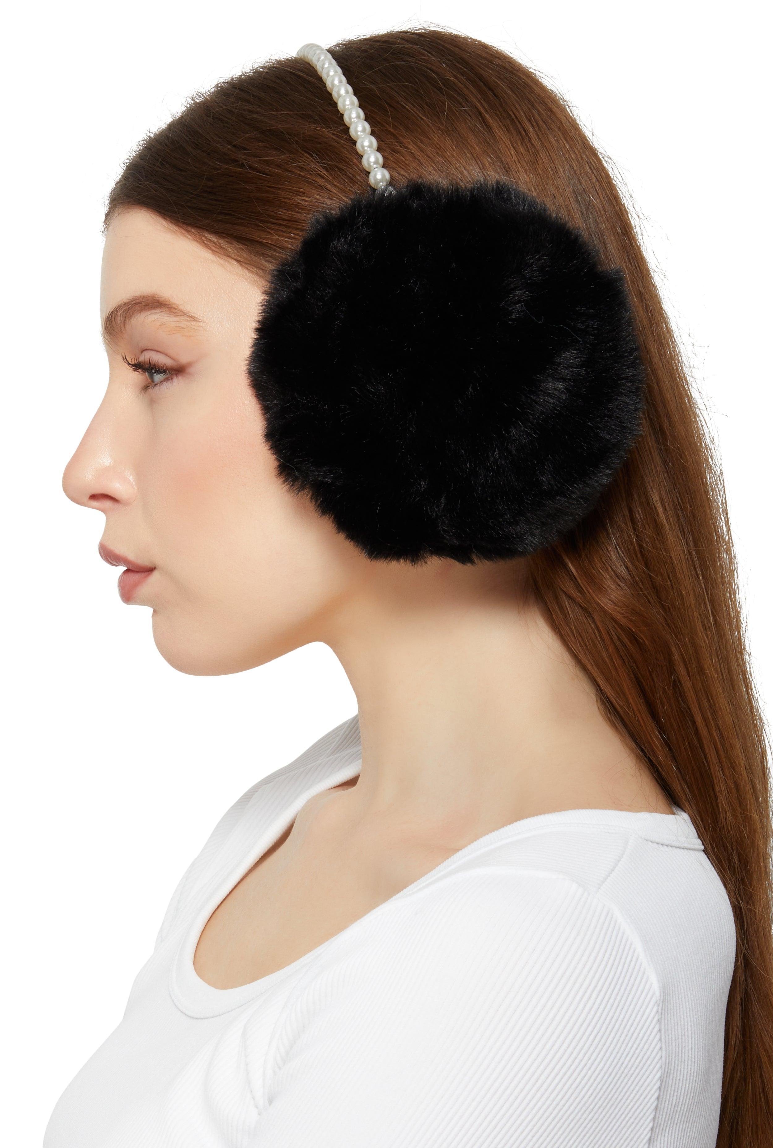 Womens Faux Pearl Earmuffs Product Image