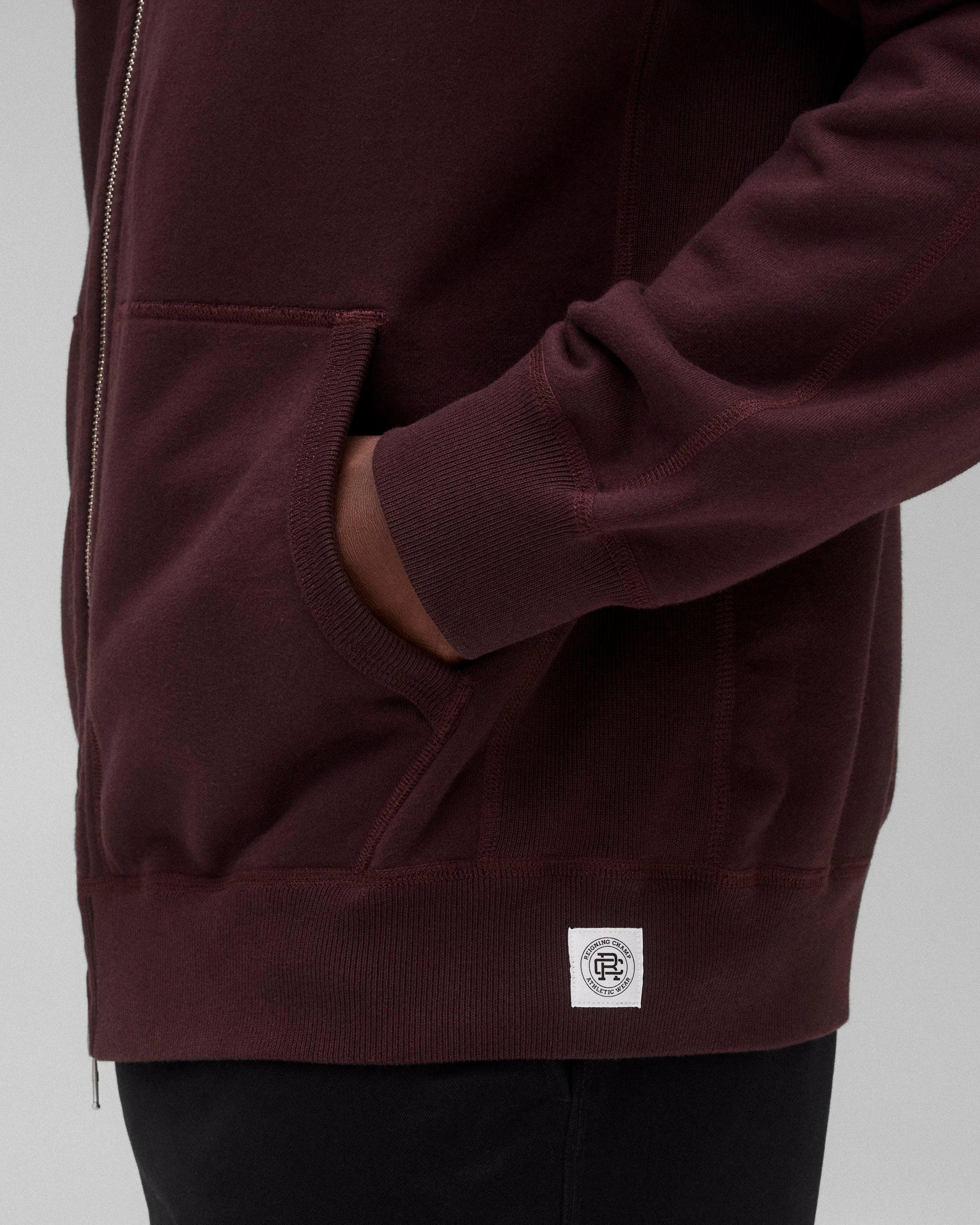 Midweight Terry Standard Zip Hoodie Male Product Image