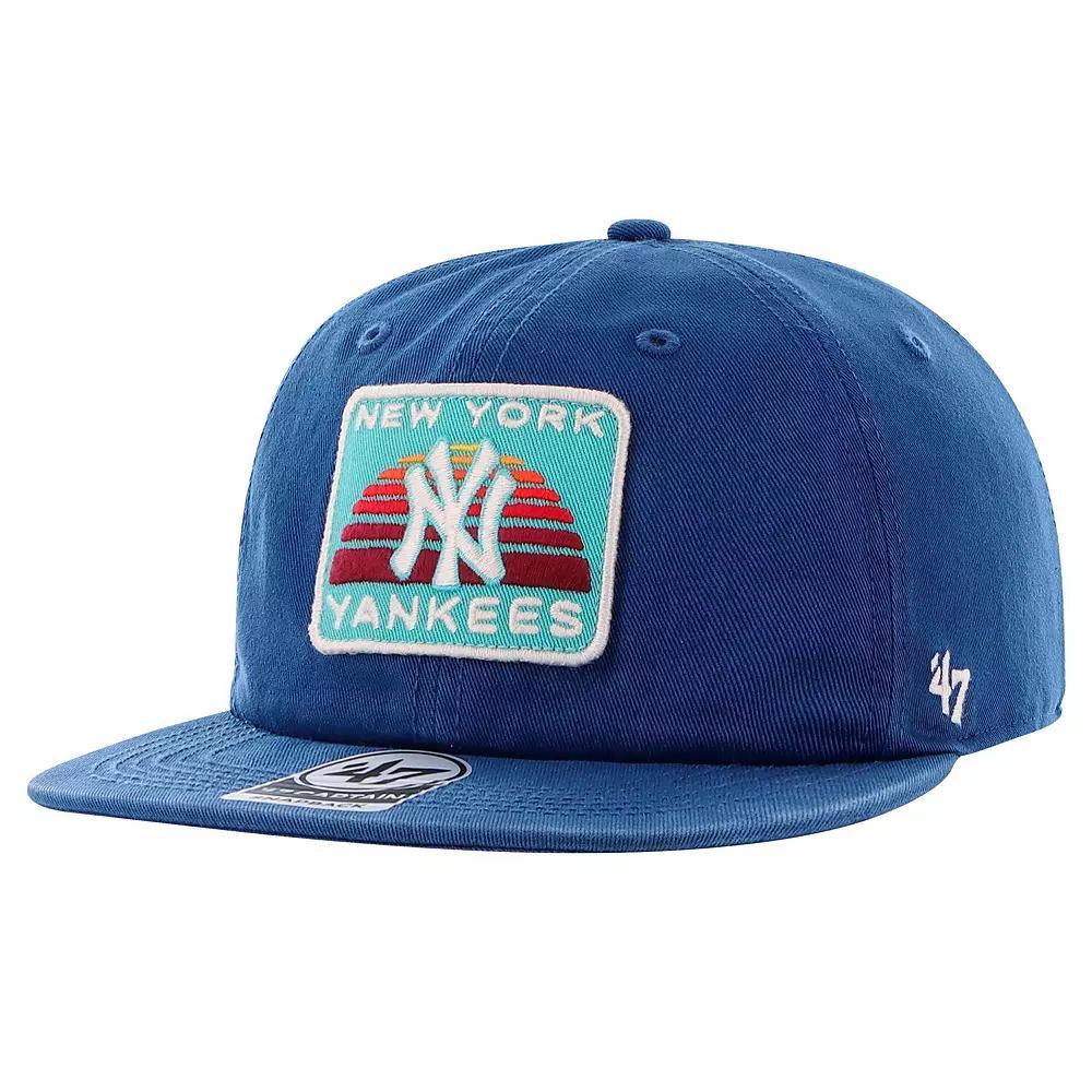 Men's '47 Navy New York Yankees Cypress Captain Snapback Hat, Blue Product Image