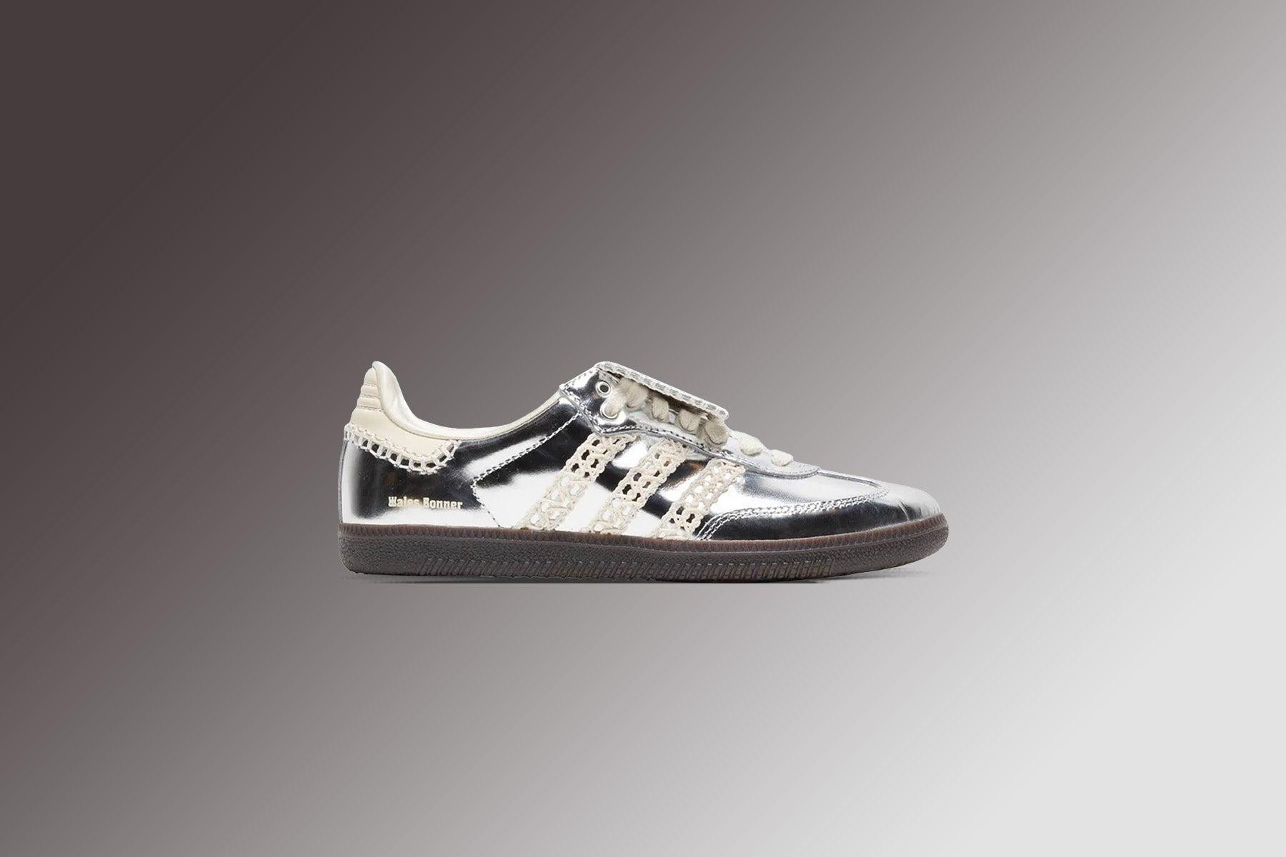 Adidas x Wales Bonner Samba Metallic - Silver Metal/Silver Metal/Easy Yellow Male Product Image