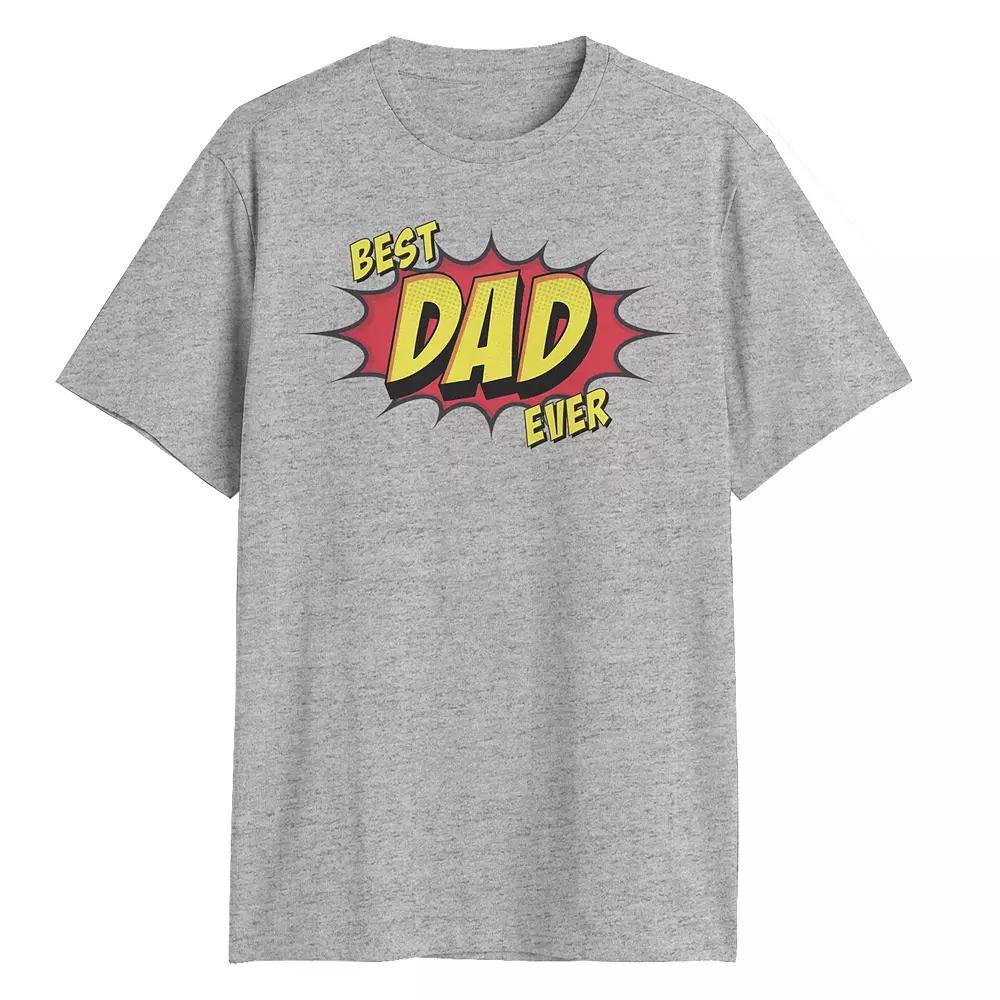 Big & Tall Best Dad Ever Graphic Tee, Men's,  Product Image
