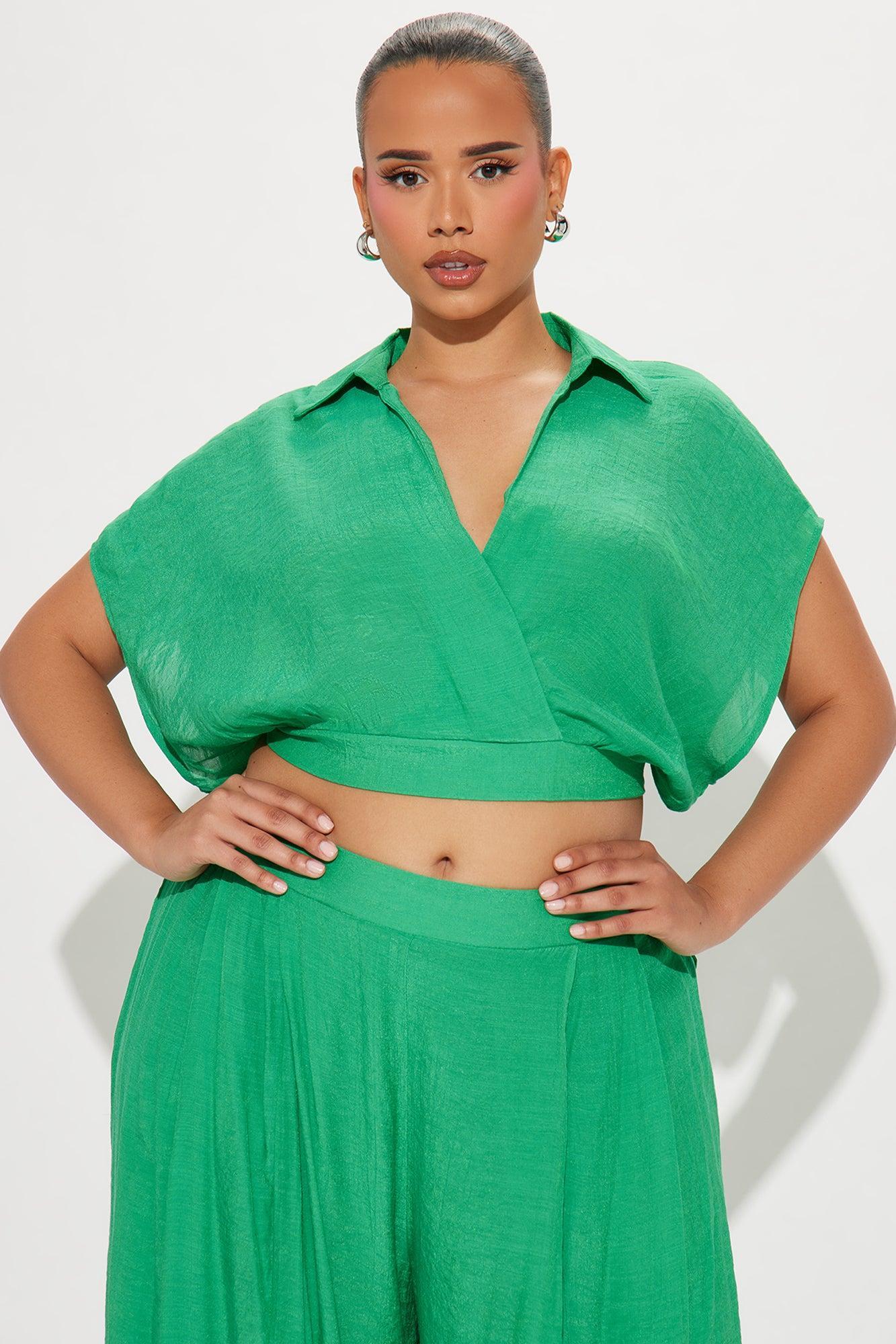 Mea Gauze Pant Set - Green Product Image