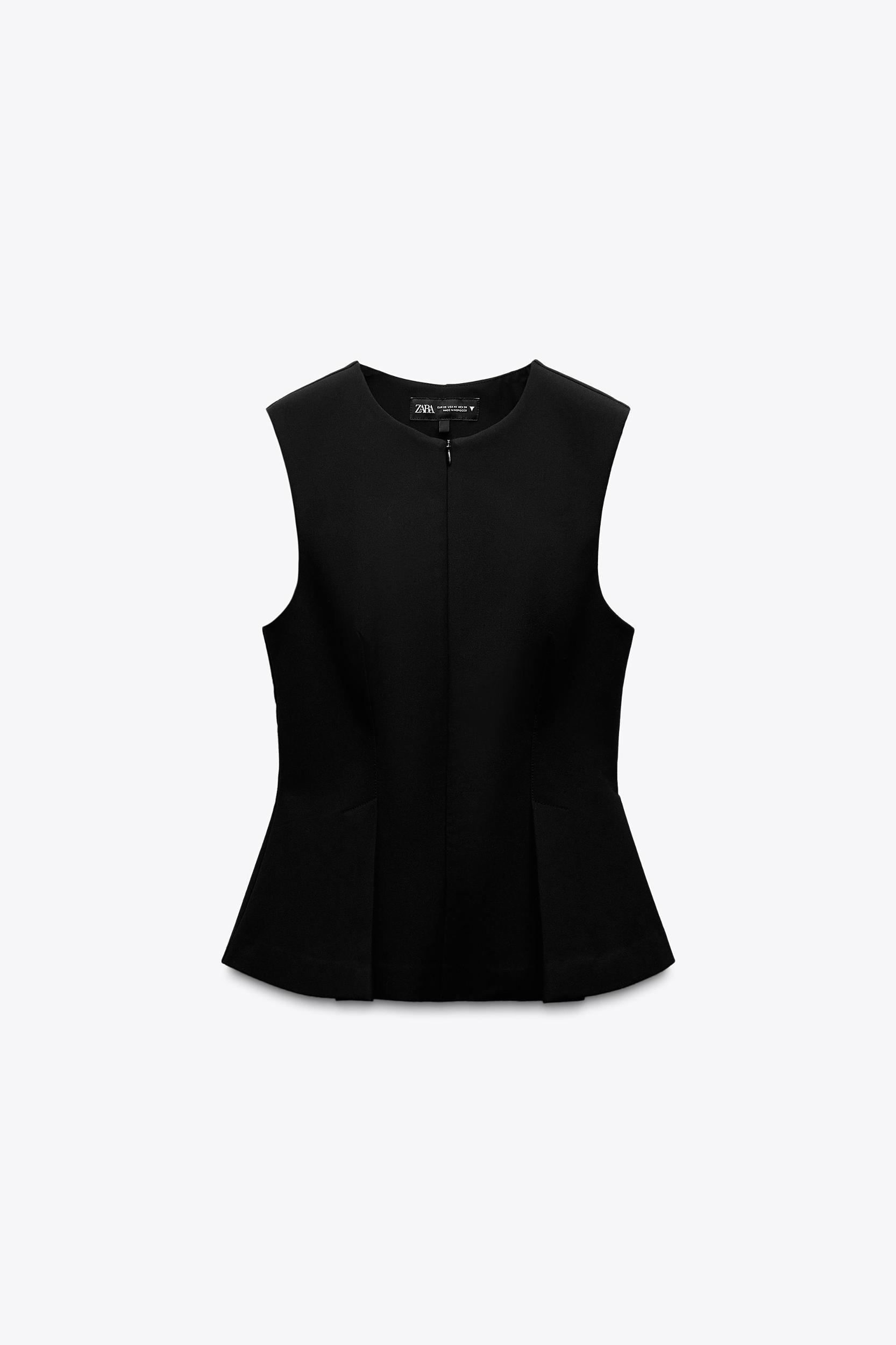 DART PEPLUM TOP Product Image