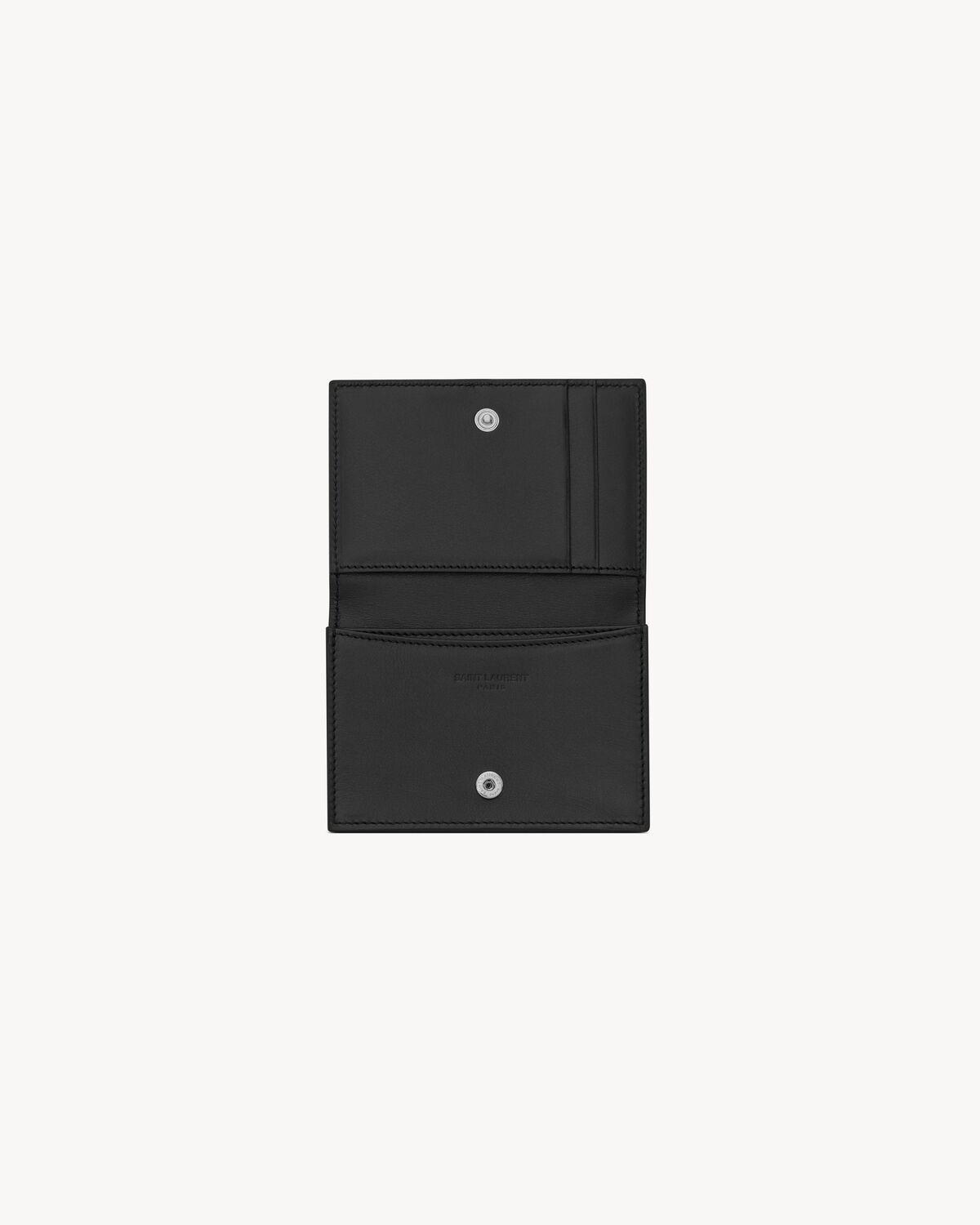 TINY CASSANDRE card case in matte leather | Saint Laurent | YSL.com Product Image