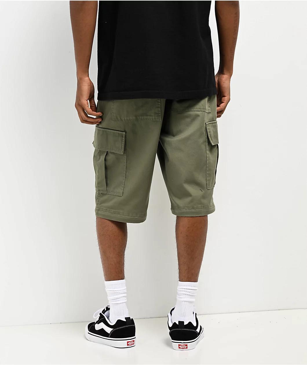 Empyre Olive Zip Off Cargo Skate Pants Product Image