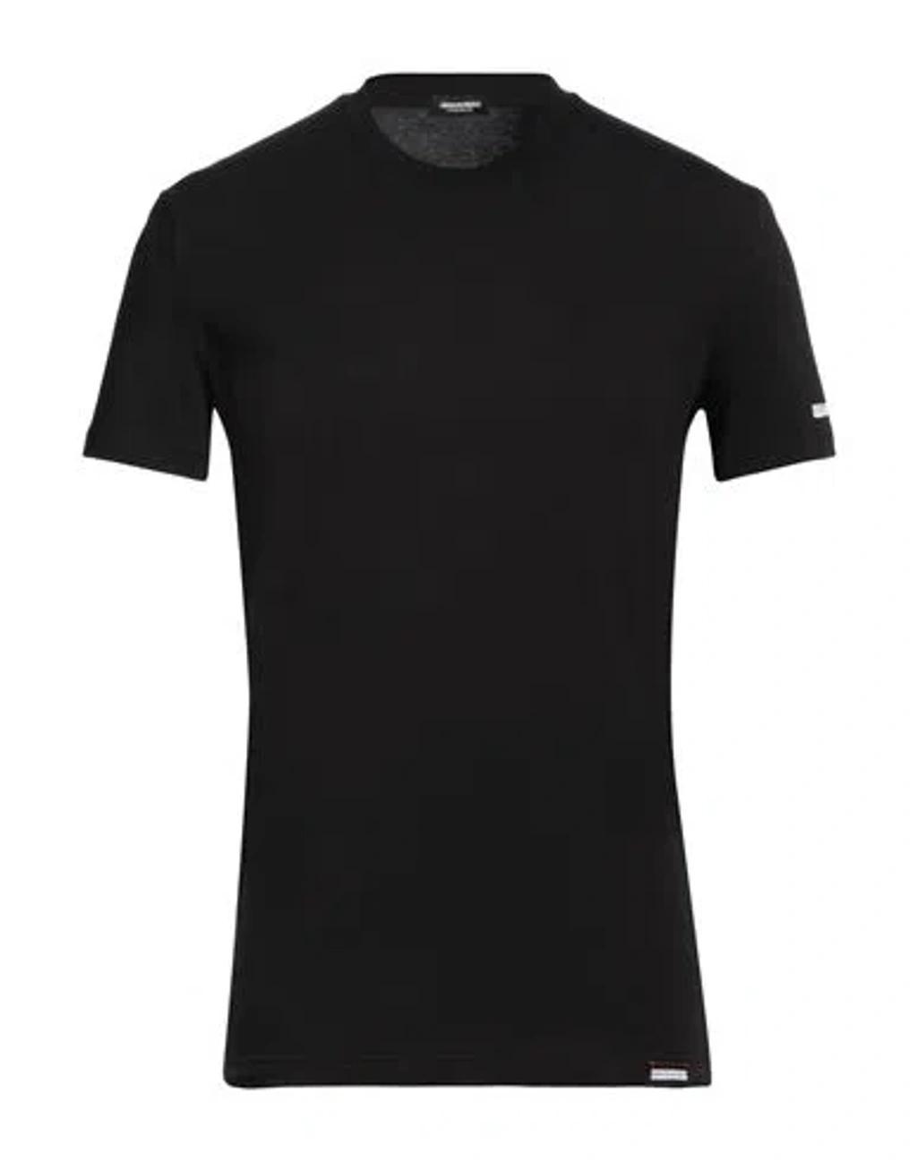 DSQUARED2 Man Undershirt Black Size L Cotton, Elastane Product Image