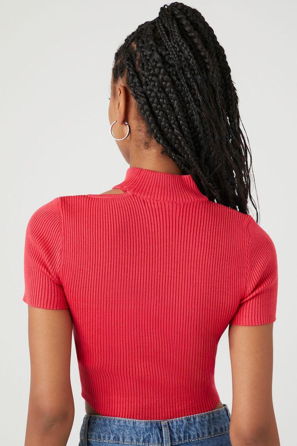 Sweater-Knit Cutout Crop Top | Forever 21 Product Image