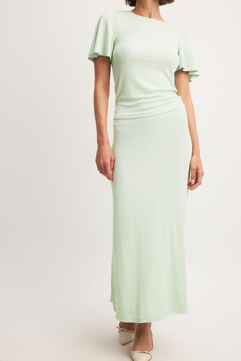 Soft Rib Midi Skirt Product Image