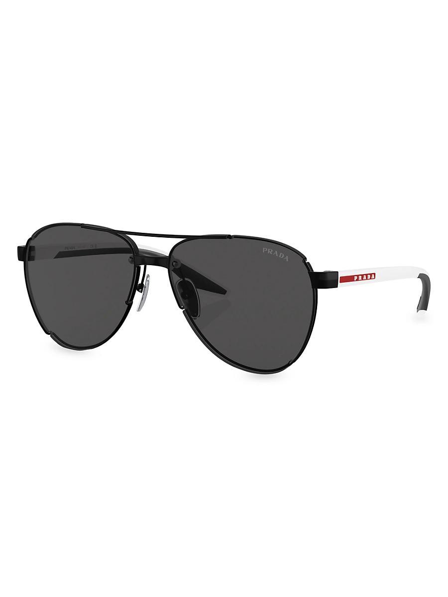 Mens 61MM Aviator Sunglasses Product Image