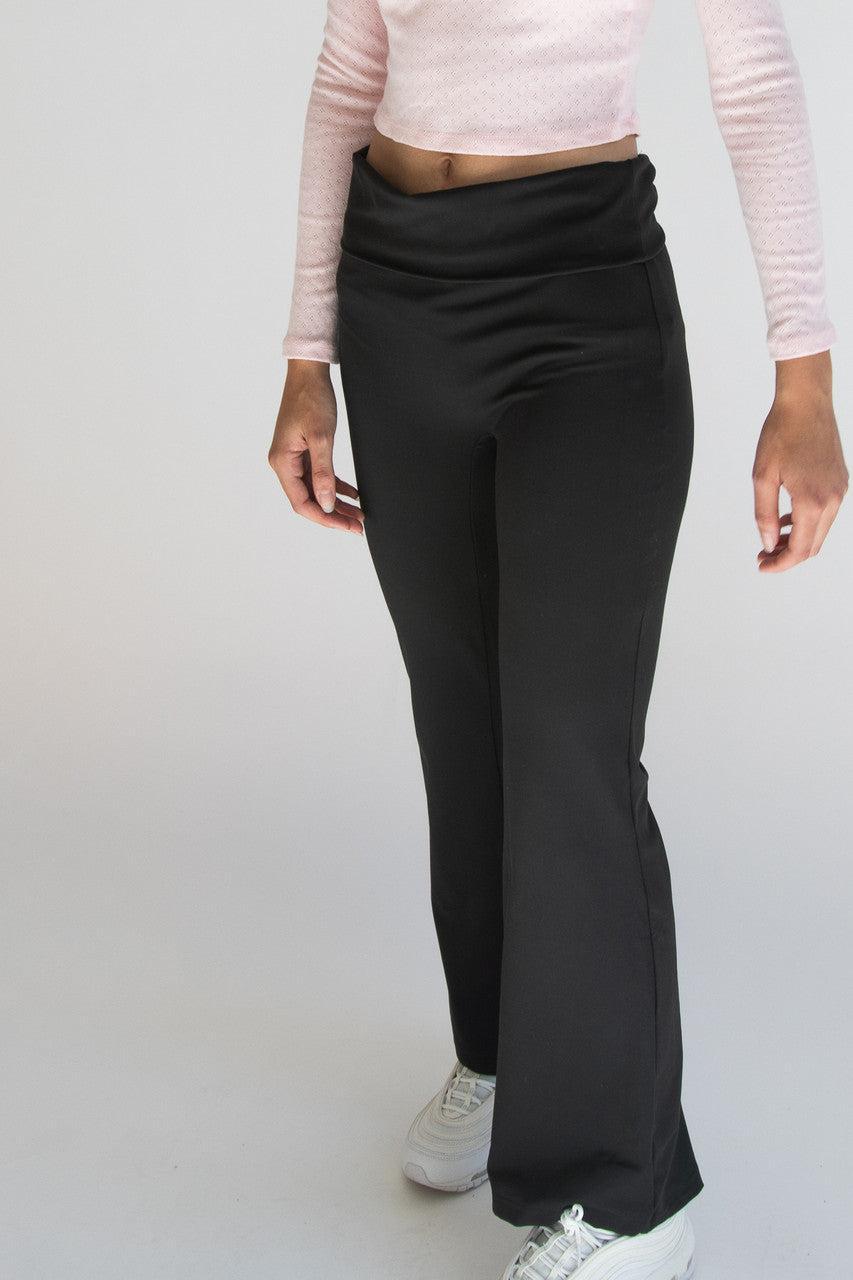 Fold Over Flare Leggings Product Image