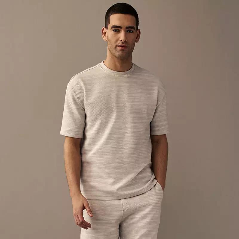 Men's NEXT Textured T-Shirt, Size: XS, White Product Image