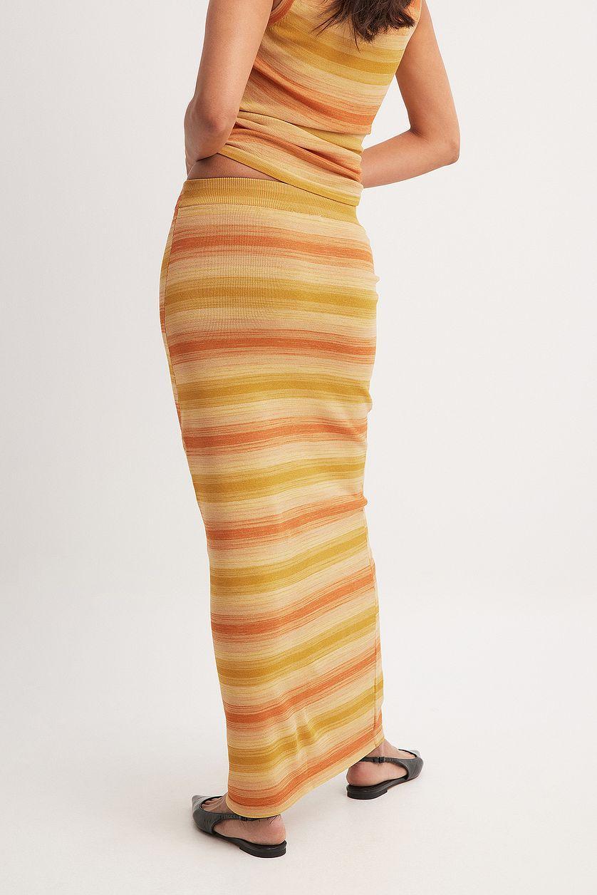 Knitted Low Waist Maxi Skirt Product Image