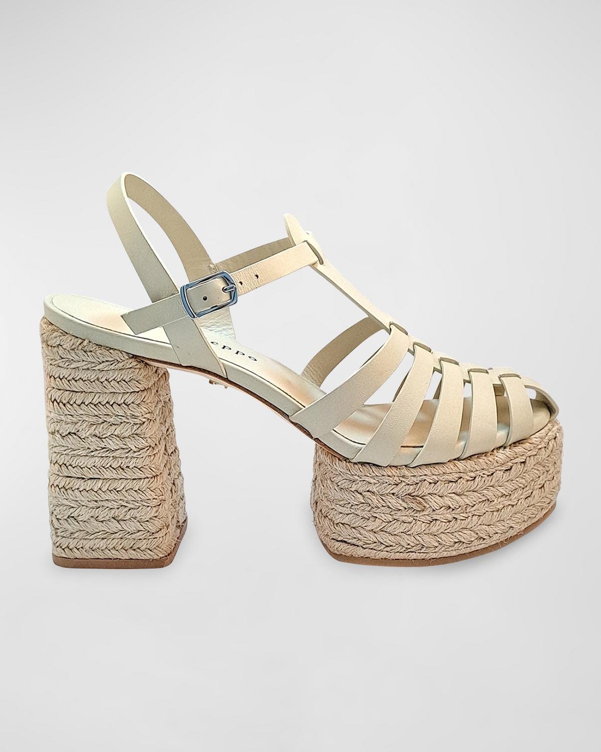 Dee Ocleppo Womens Tulum High Heel Platform Espadrille Fisherman Sandals Product Image