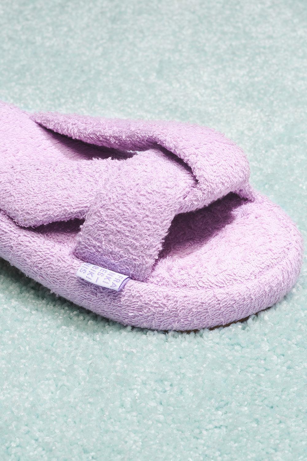 Juna Terry Slide Sandal - Lilac Product Image