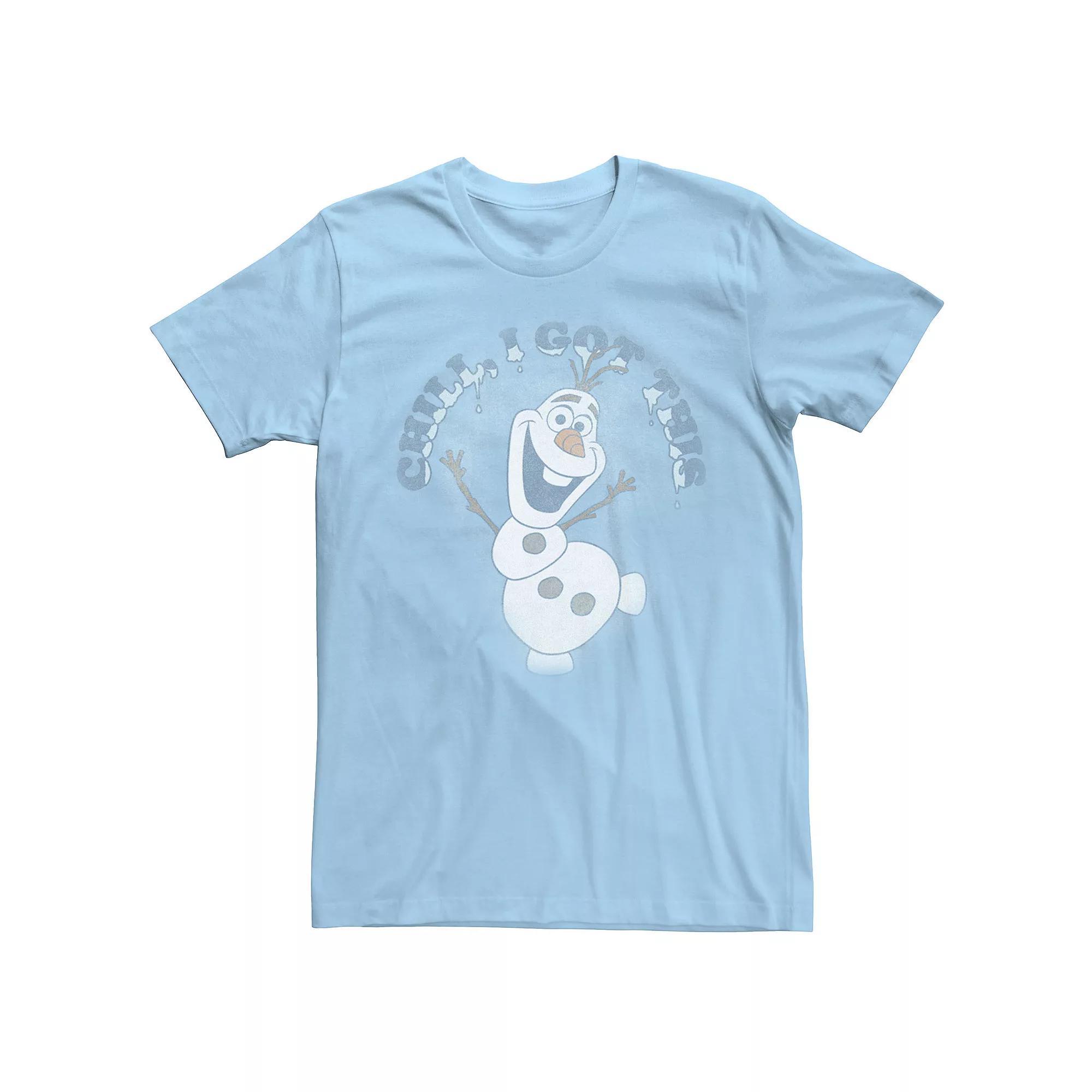 Disney's Frozen Olaf Men's Chillin' Snowfall Text Tee,  Product Image