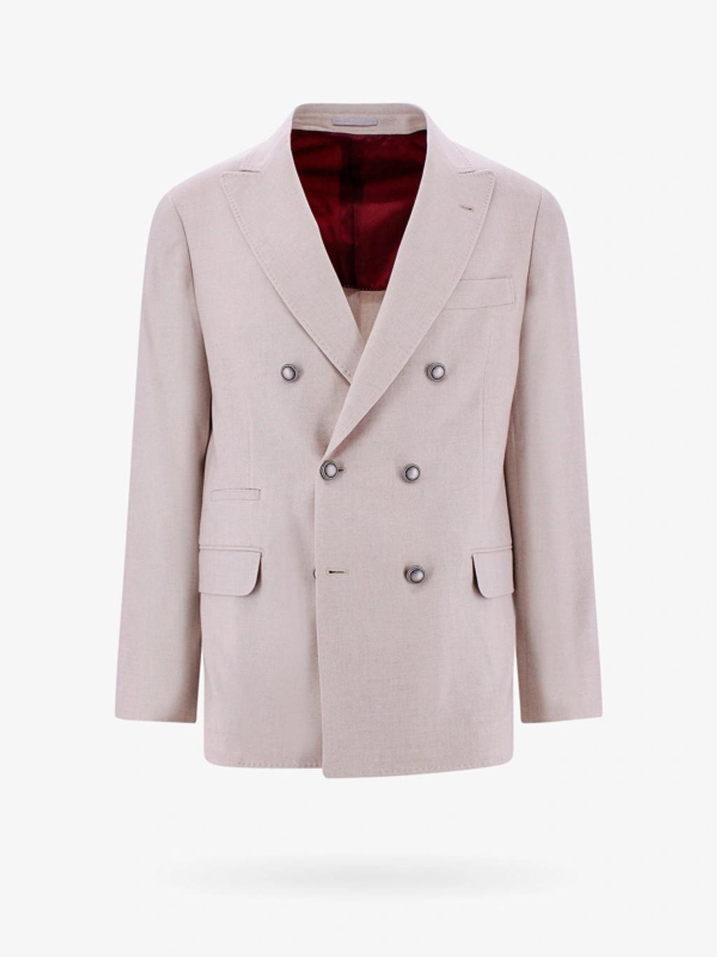 BRUNELLO CUCINELLI Blazer In Beige Product Image