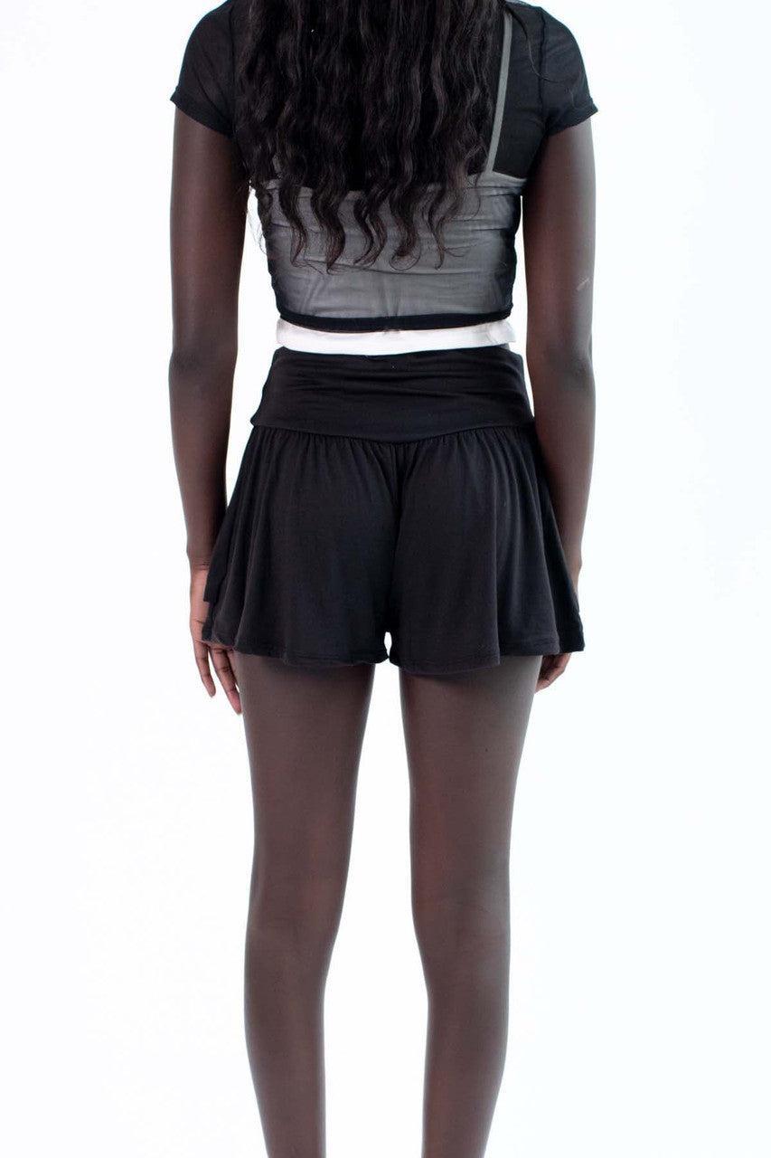 Black Active Skort Product Image