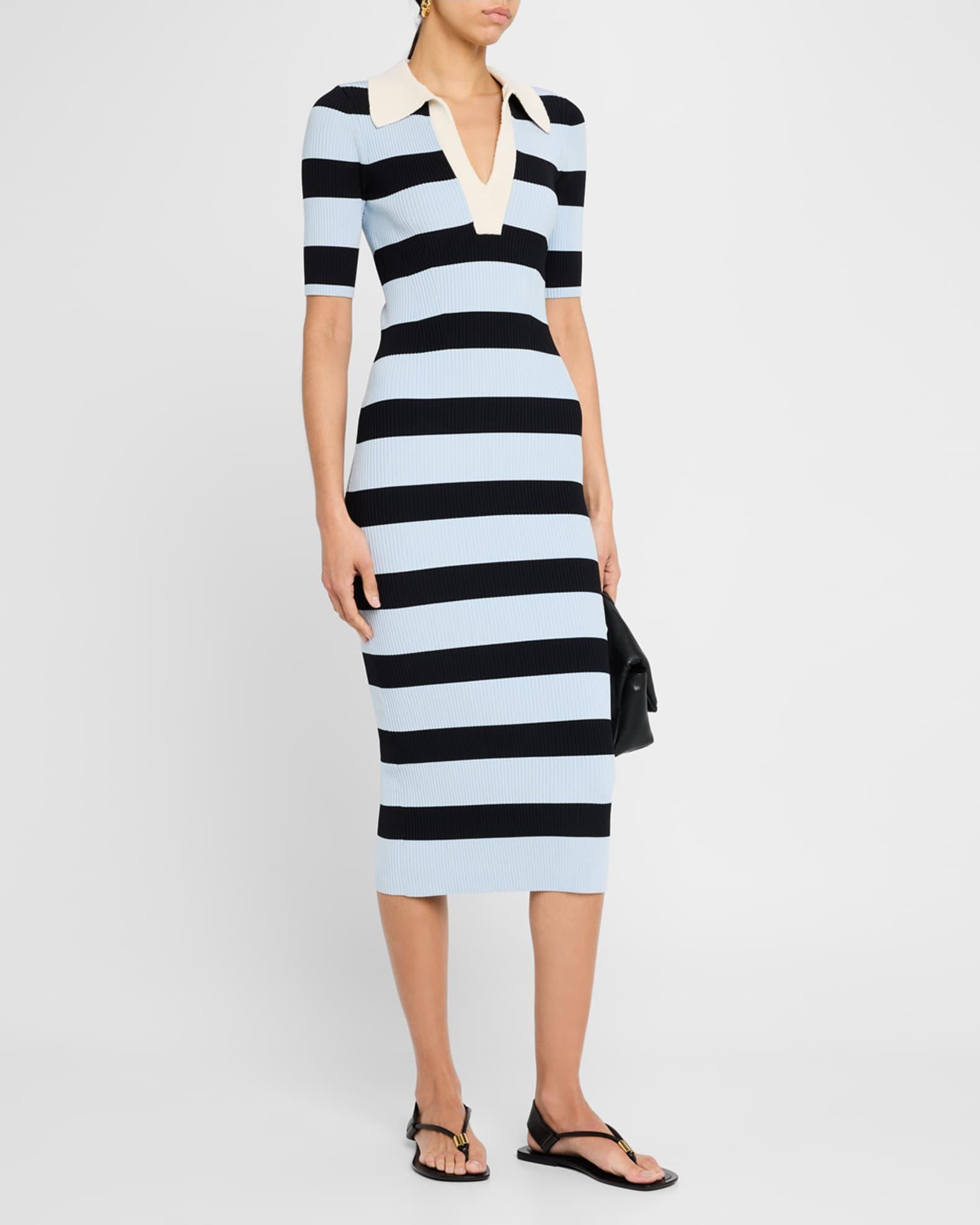 Darcy Stripe Bodycon Midi Dress Product Image