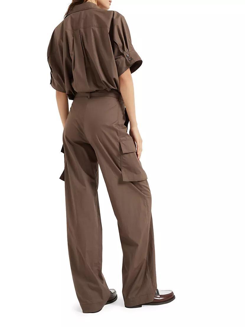 Lightweight Poplin Utility Jumpsuit Product Image