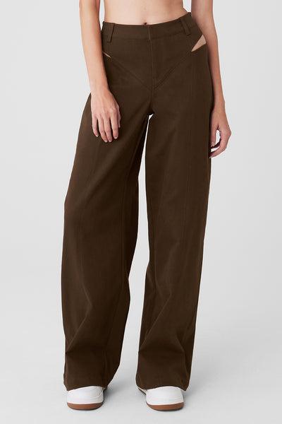 High-Waist Risk Taker Trouser - Espresso Product Image