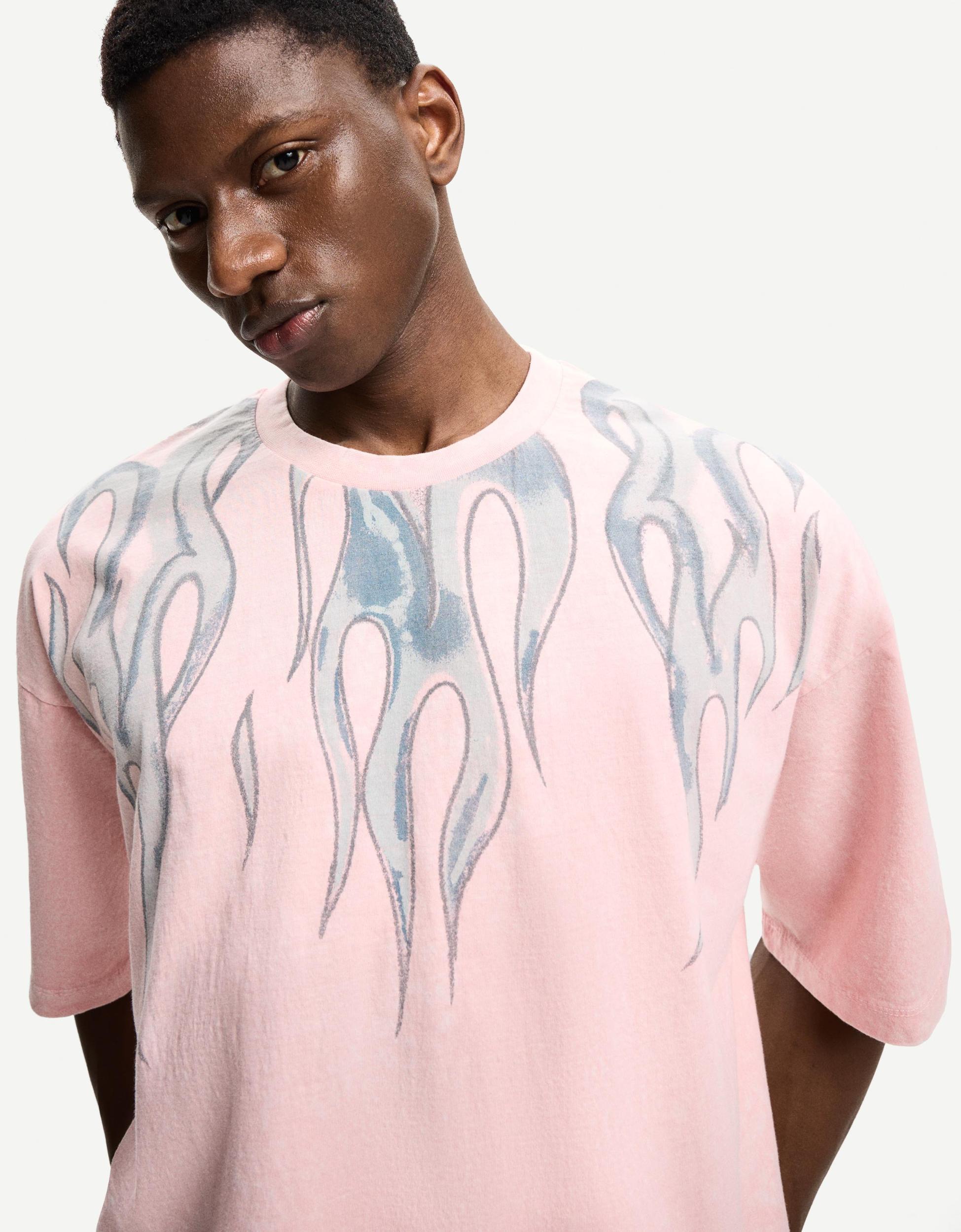 Oversized short sleeve printed T-shirt Product Image
