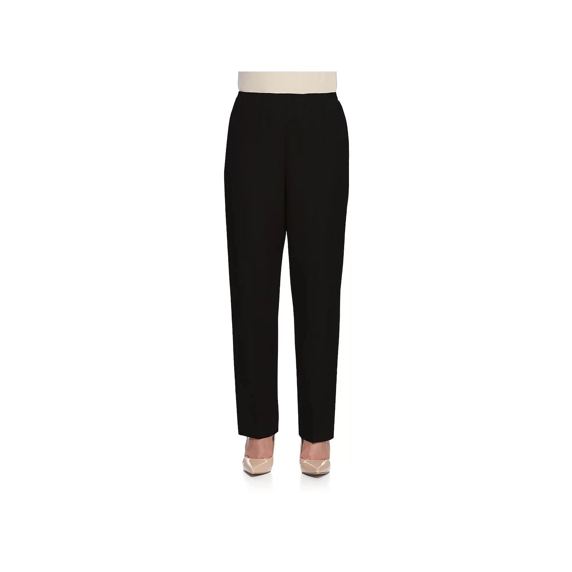 Women's Alfred Dunner Pull-On Straight-Leg Pants,  Product Image