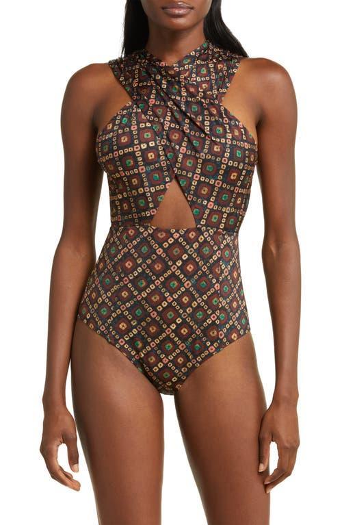 Womens Kieran Crisscrossed One-Piece Swimsuit Product Image