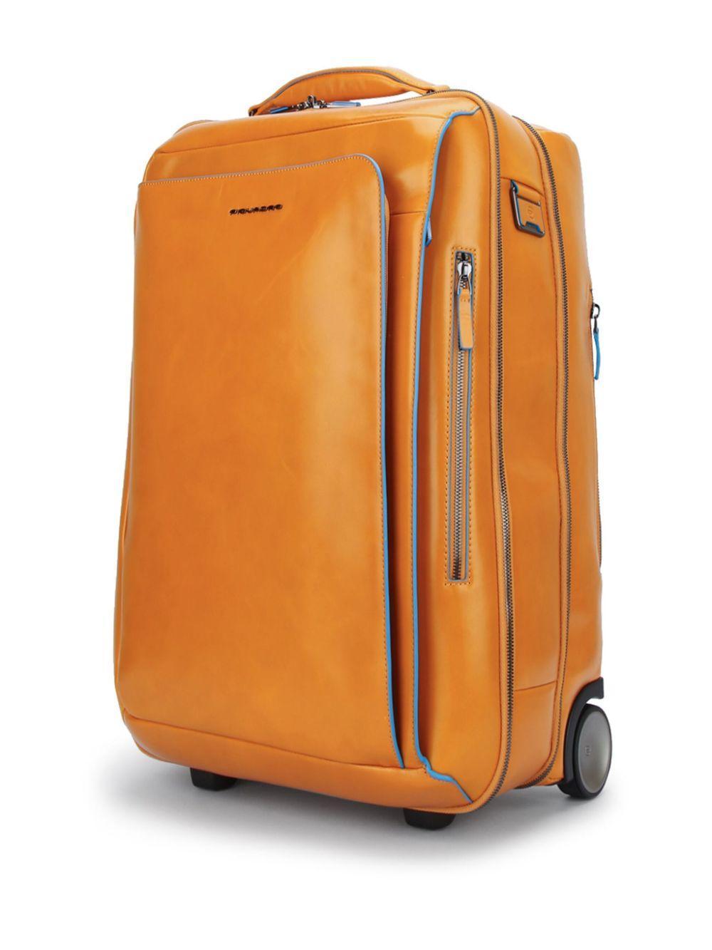 PIQUADRO Cabin Size Computer Trolley In Yellow Product Image