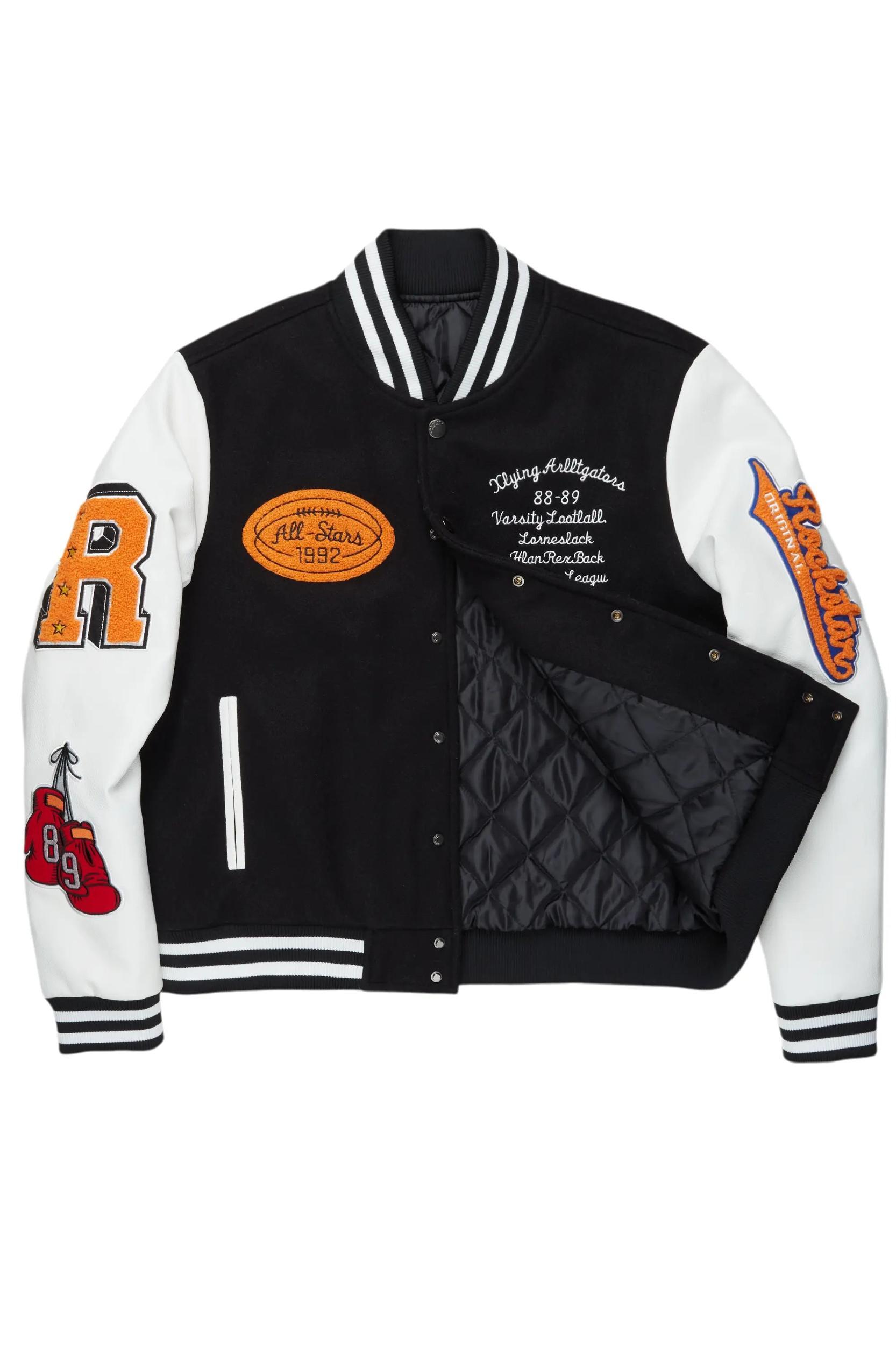Eisen Black Varsity Jacket Male Product Image