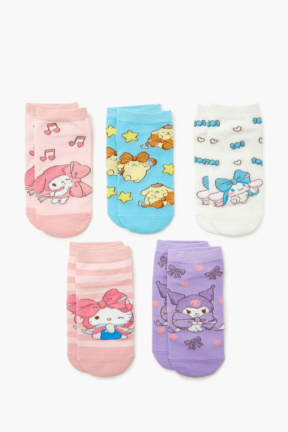 Sanrio Bow Ankle Socks Set - 5 pack | Forever 21 Product Image