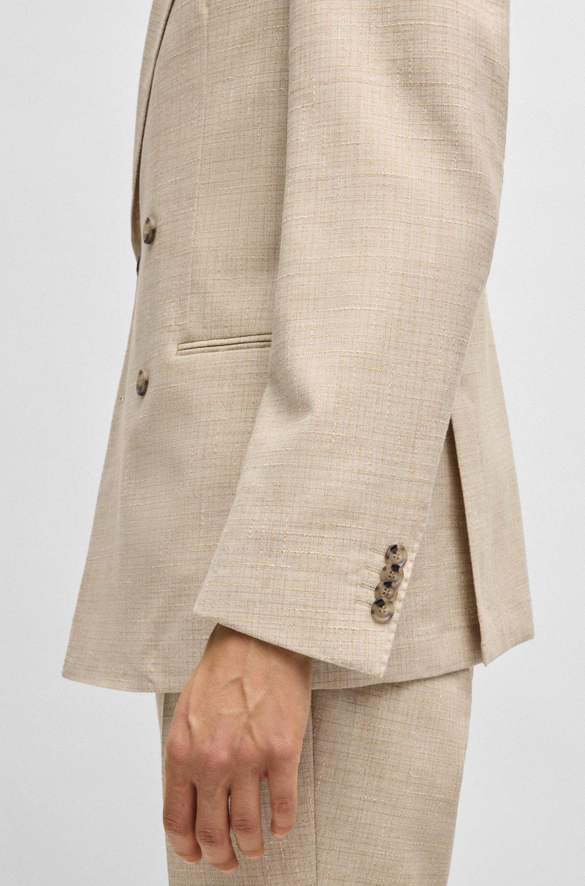 BOSS - Two-piece suit in patterned tweed - White Product Image