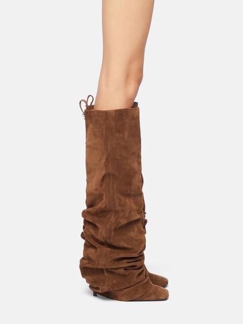 ''Rea'' brown tube boot Product Image