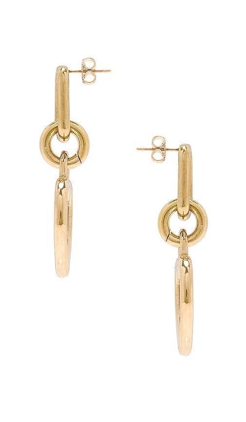 LAURA LOMBARDI Beatta Earrings in Metallic Bronze Product Image