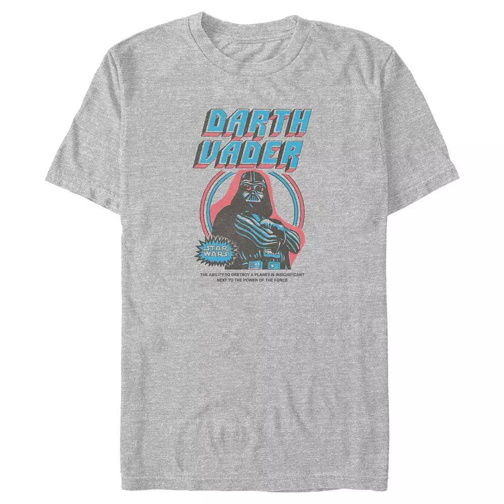 Big & Tall Star Wars Darth Vader Vintage Poster Graphic Tee, Men's, Size: Large Tall, Athletic Grey Product Image