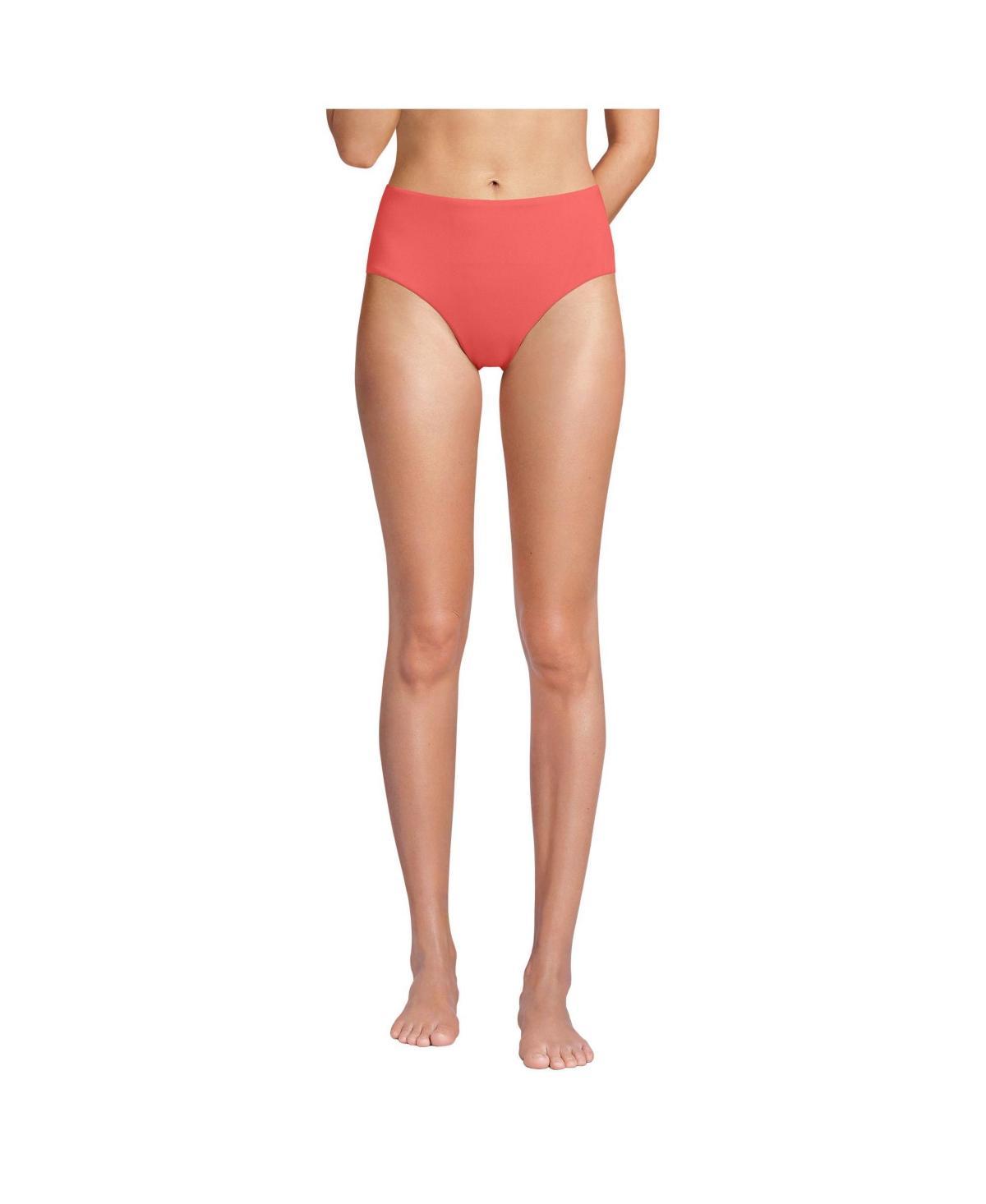 Lands End Womens Classic Mid Waist Bikini Bottoms Product Image