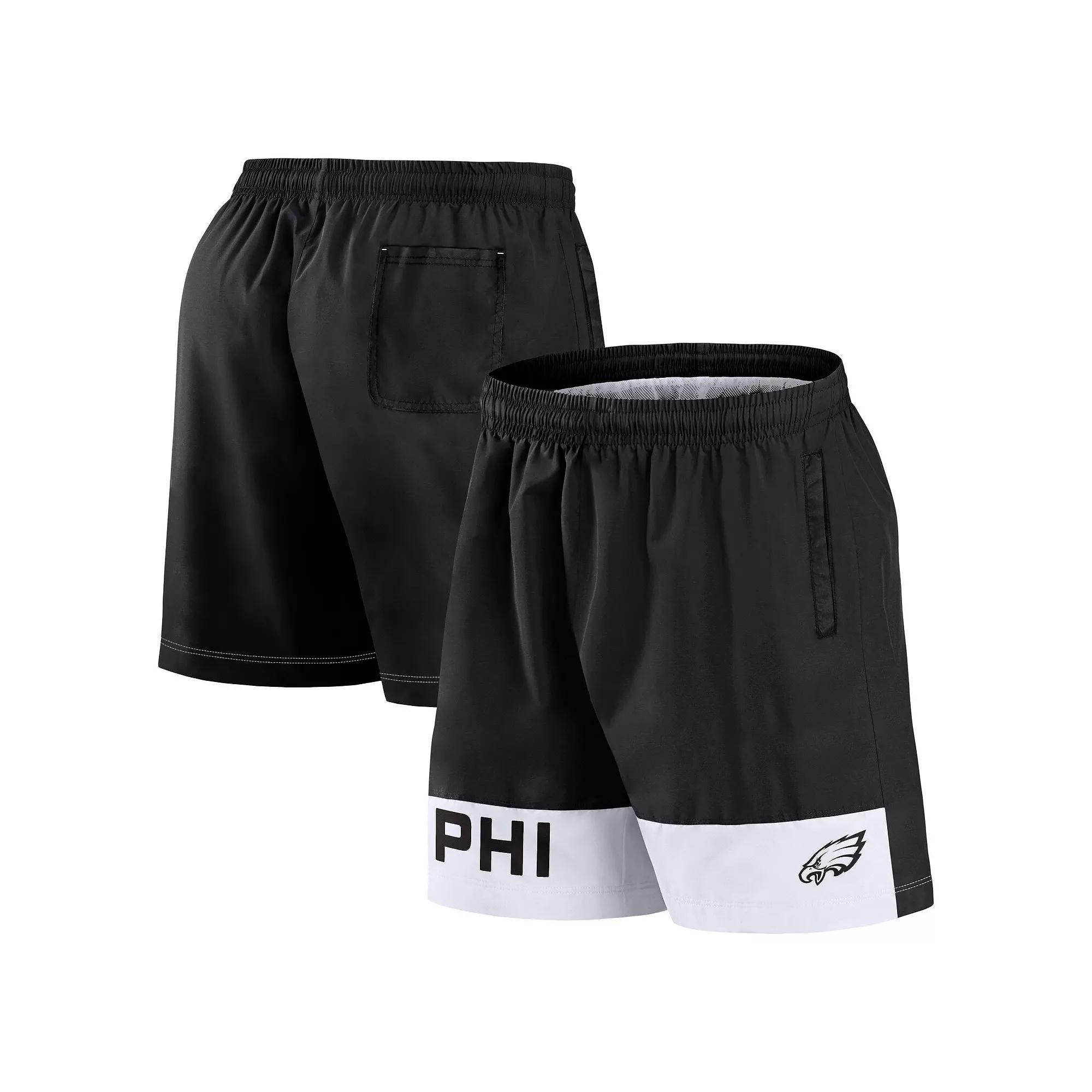 Men's Fanatics Black Philadelphia Eagles Elements Shorts,  Product Image