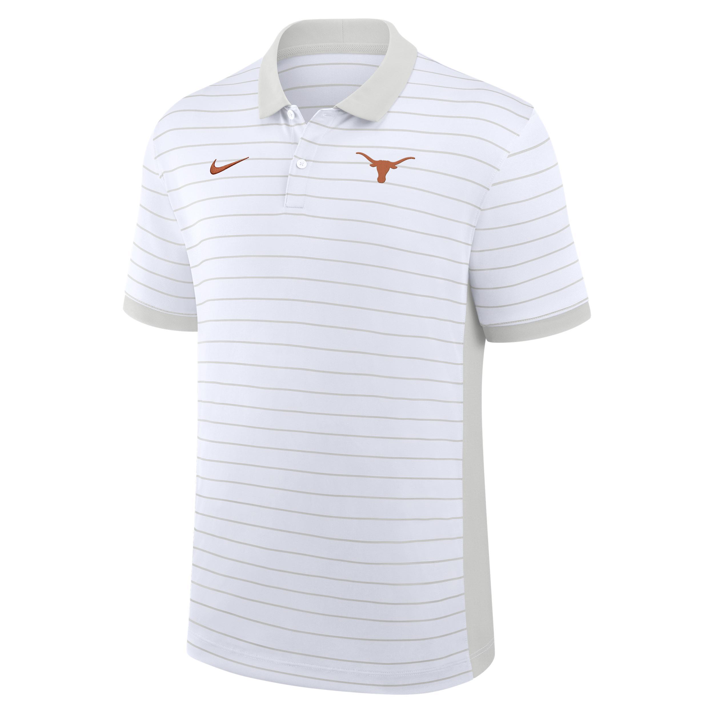 Texas Sideline Victory Stripe Nike Mens Dri-FIT College Polo | 03BG0CEBTXE-FR1 Product Image