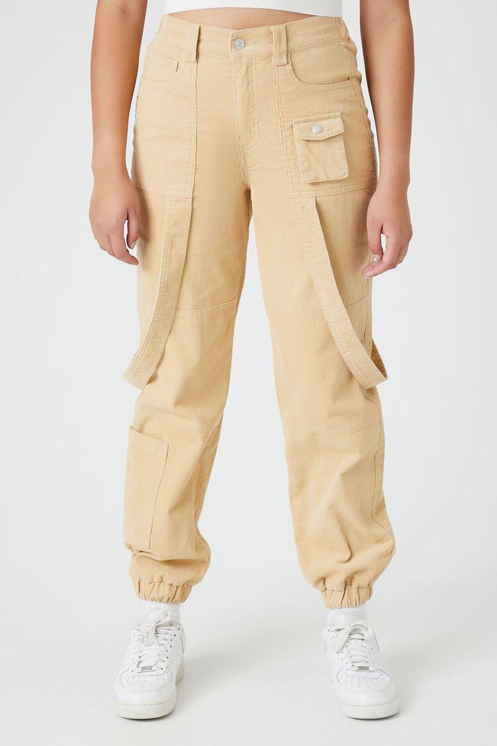 Corduroy Cargo Joggers | Forever 21 Product Image