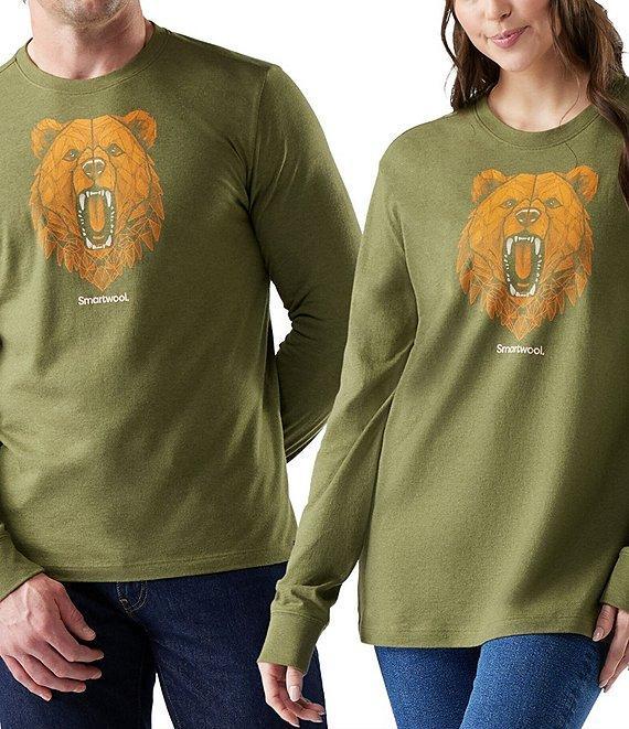 SmartWool Geometric Bear Long Sleeve T-Shirt Product Image