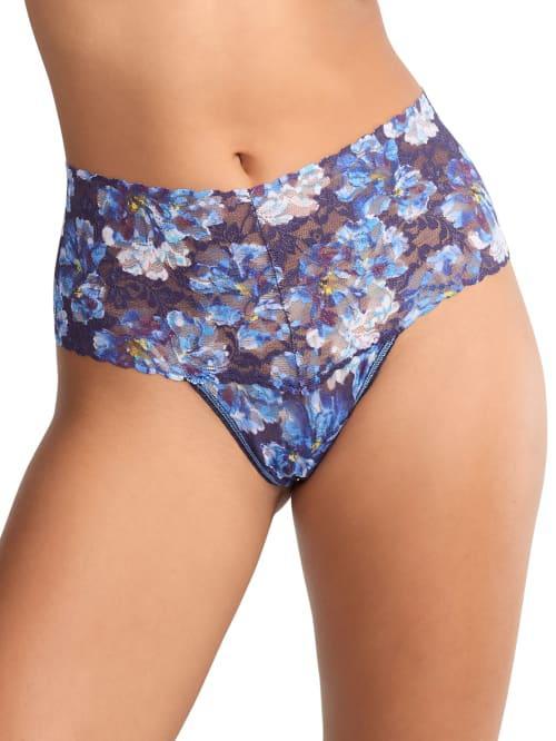 Signature Lace Printed Retro Thong Product Image