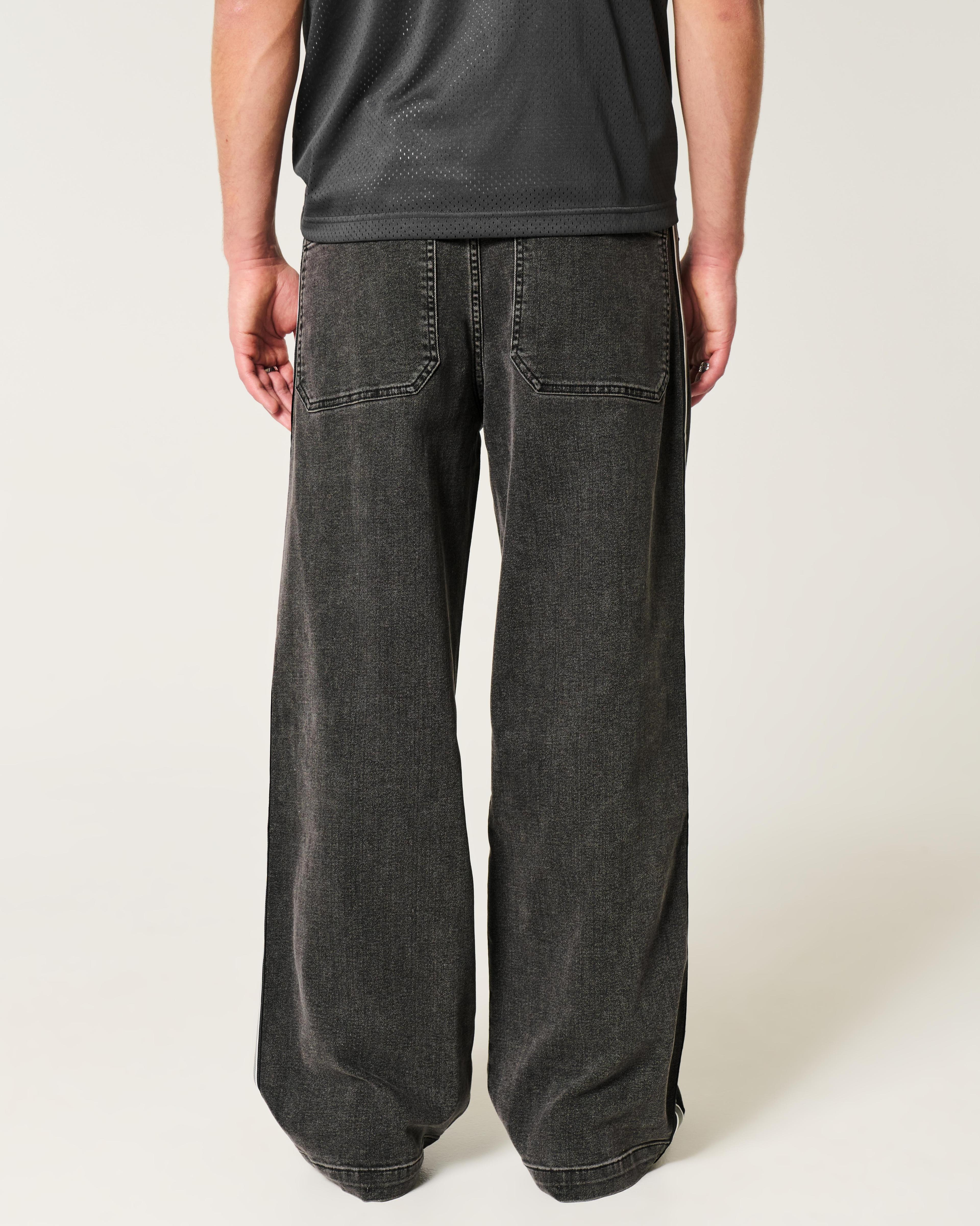 Washed Black Super Baggy Jeans Product Image