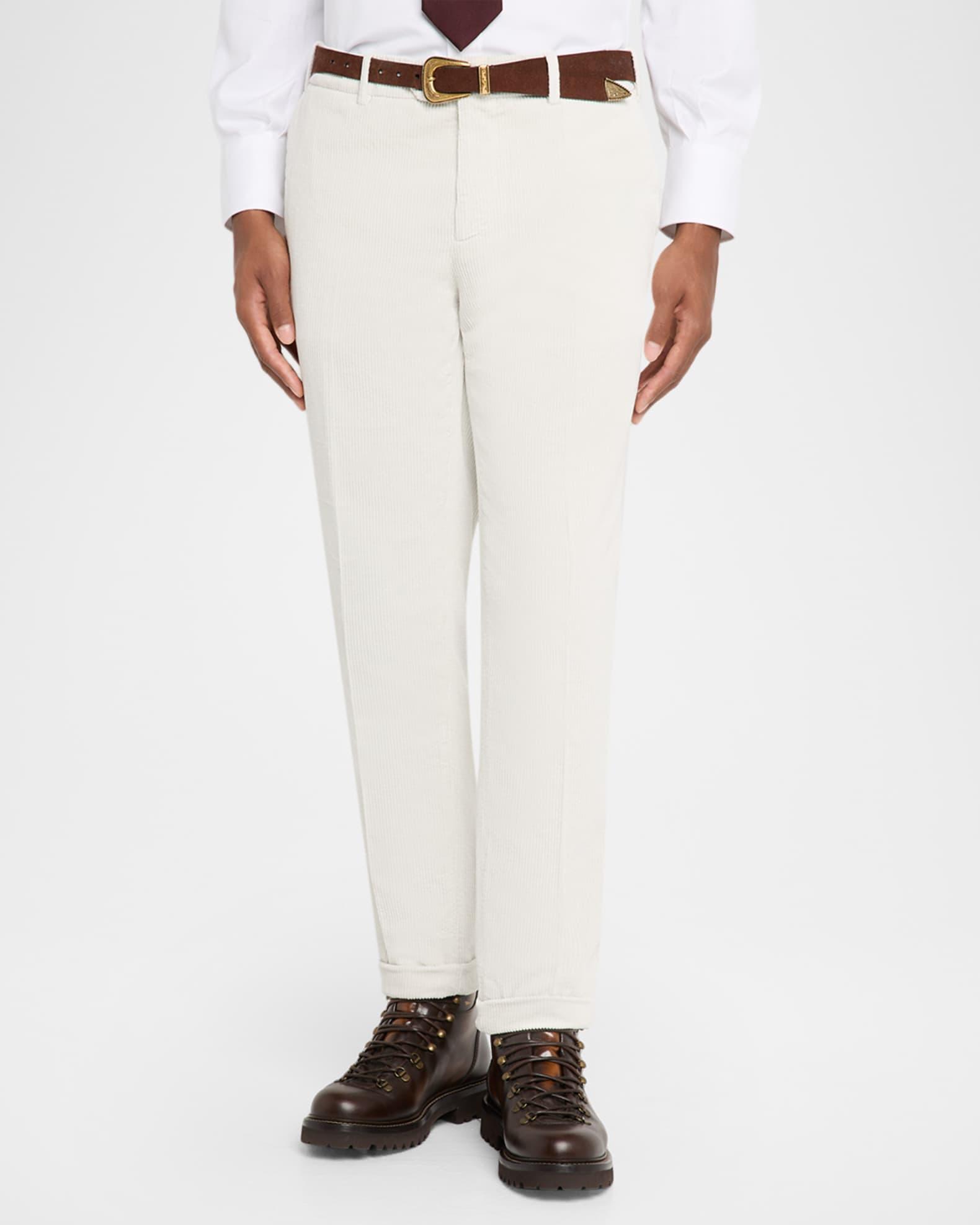 Men's Corduroy Flat-Front Pants Product Image