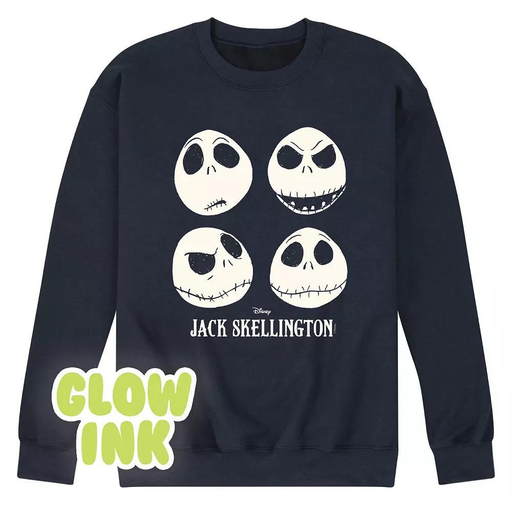 Disney's Nightmare Before Christmas Jack Skellington Men's Glow Fleece Sweatshirt,  Product Image