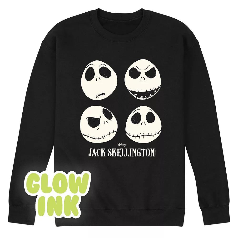 Disney's Nightmare Before Christmas Jack Skellington Men's Glow Fleece Sweatshirt,  Product Image