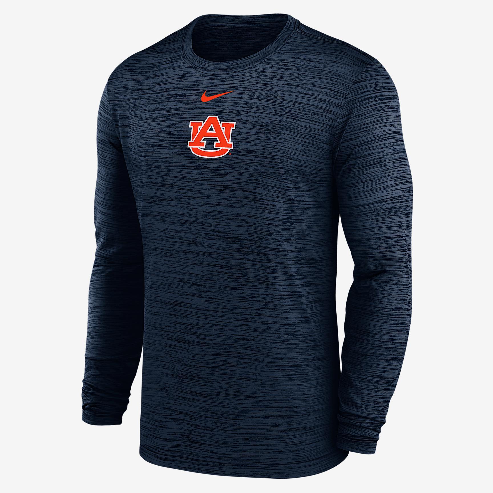 Auburn Sideline Velocity Men's Nike Dri-FIT College Long-Sleeve T-Shirt Product Image