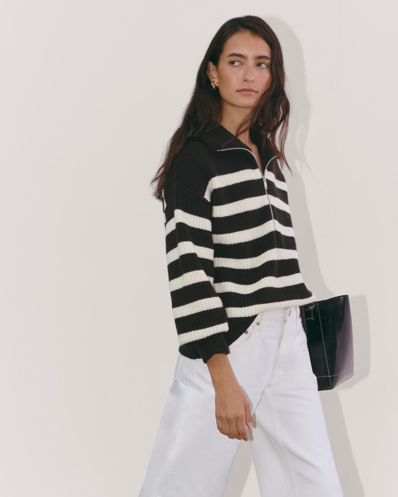 The Half-Zip Sweater in Luxe Merino Product Image