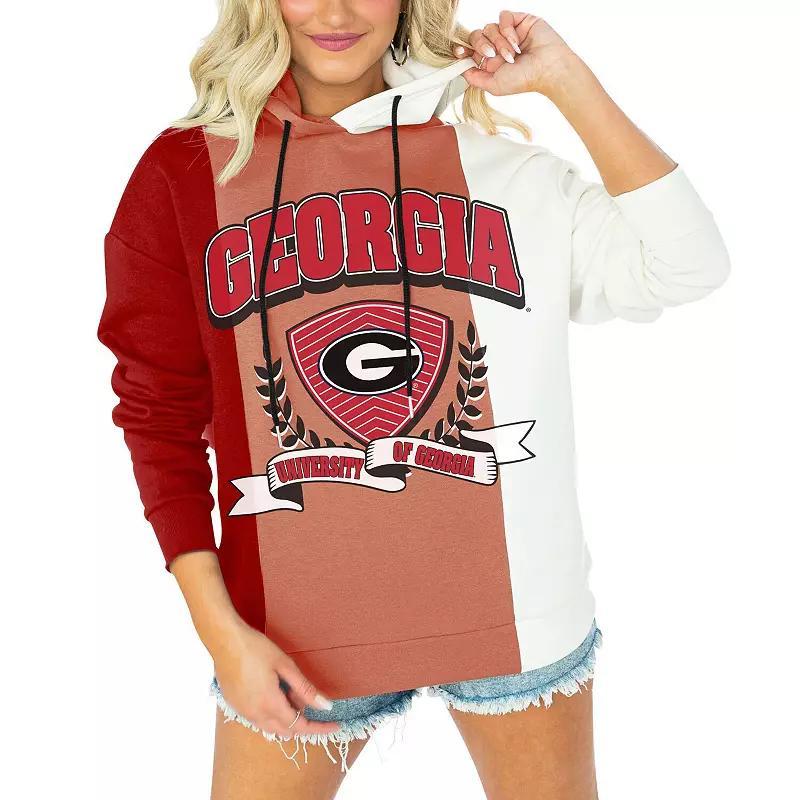 Womens Gameday Couture Georgia Bulldogs Hall of Fame Colorblock Pullover Hoodie Product Image