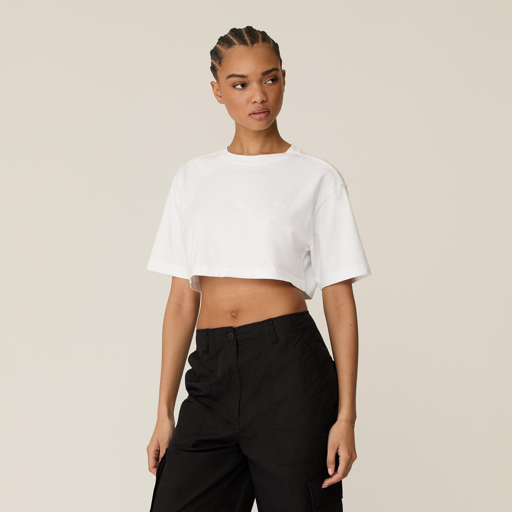 Kith Women Fei Cropped Tee - White Female Product Image