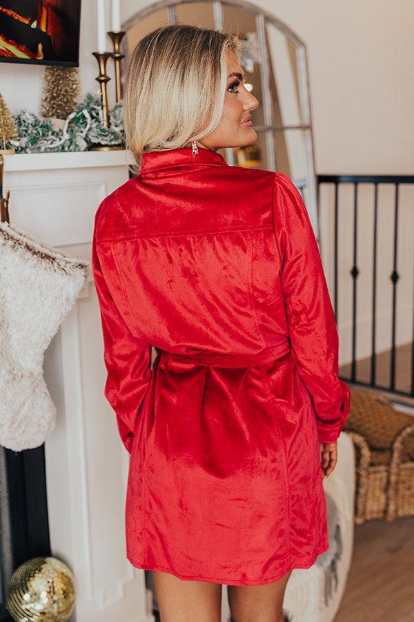 Coffee Shop Meetup Faux Suede Dress In Rose Product Image