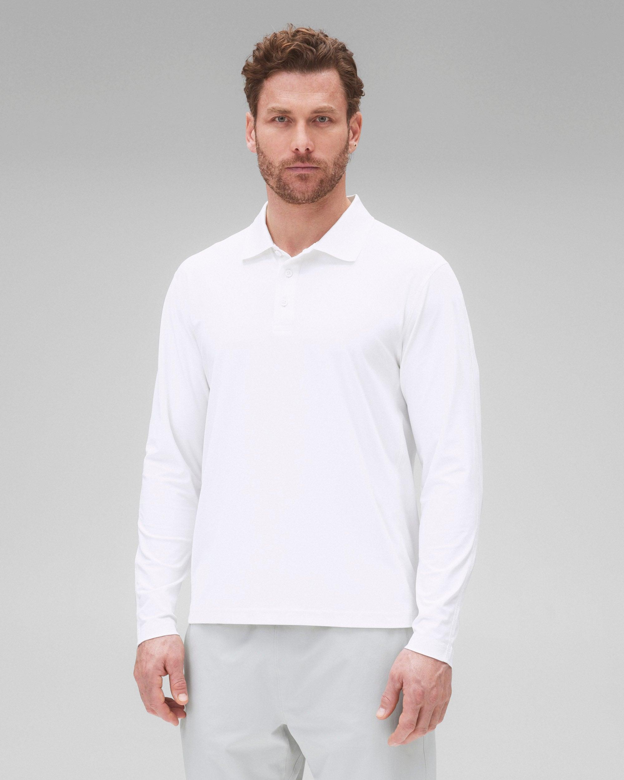 Tech Pique Playoff Standard Long Sleeve Polo Male Product Image